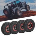 thumbnail image 3 of RC Car Tire, Compact Portable 1/10 RC Tire Practical  for Rc Car for Model Car Black,Red,Silver, 3 of 7