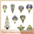 thumbnail image 5 of E26 Screw 3w 3D Fireworks Bulb, led Vintage Edison Bulb Christmas Tree Fireworks Effect Stained Glass Bulb Warm White 3000k Decorative Bulb, 5 of 5