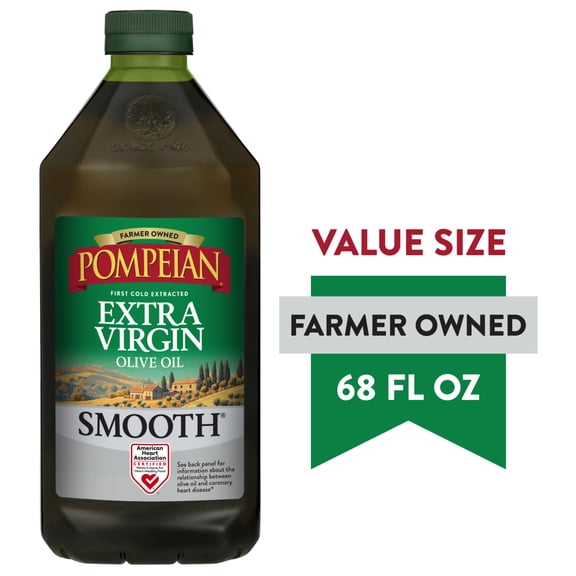 Pompeian Smooth Extra Virgin Olive Oil - 68 fl oz