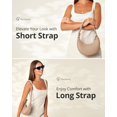thumbnail image 3 of Bolso de mano Vantamo Luna de piel sintética con protección RFID para mujer, 3 of 6