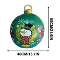 thumbnail image 3 of Chmadoxn Christmas Inflatable Balls Yard Decorations, 24 Inch Giant PVC Inflatable Christmas Decorated Ball Ornaments, Outdoor Large Xmas Blow Ball Decorations for Outside Holiday Yard Decorations, 3 of 5