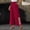 #0536-Red, variant on Womens Solid Fringe Hem Pants High Waist with Pockets Loose Casual Trousers Bottoms for Daily Summer Beach