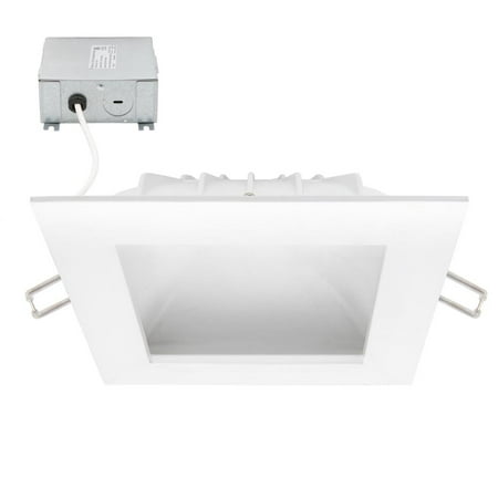 

Luvoni 6 in. Square 2700K Slim Deep Recessed LED Indirect Downlight IC Rated 840 Lumens Warm White by Maxxima