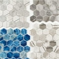 thumbnail image 6 of The Tile Life Eterna Hex 2" x 2" Denver Glass Mosaic Floor and Wall Tile, 1 Sheet, 6 of 13