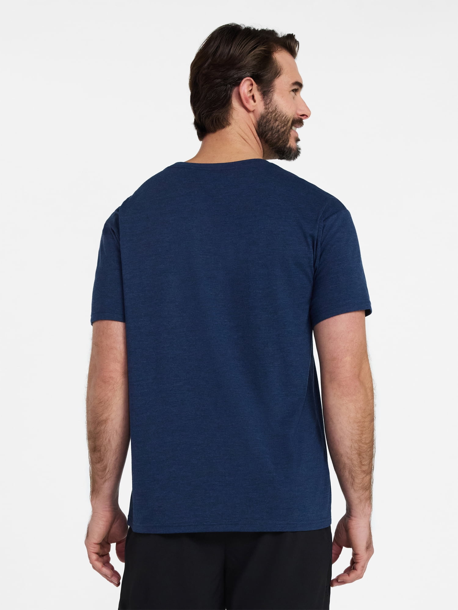 Athletic Works Men's and Big & Tall Tri Blend Tee with Short Sleeves, Sizes XS-4XLT