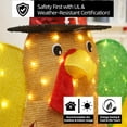 thumbnail image 3 of Starfree 48-inch Lighted Turkey Outdoor Thanksgiving Decoration Harvest Festival Turkey Light Fall/Christmas Yard Decoration with LED for Lawn & Porch, 3 of 9