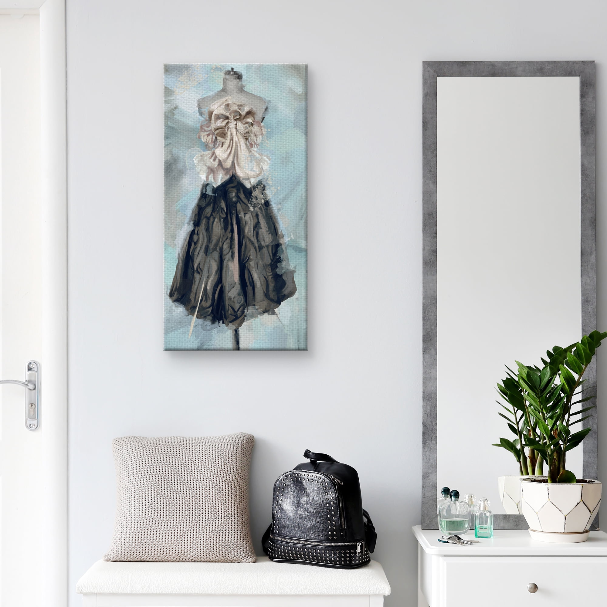 Masterpiece Art Gallery En Vogue Fashion Dress I by Studio Arts Canvas Art Print 17" x 34"