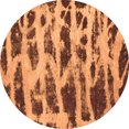 thumbnail image 1 of Ahgly Company Indoor Round Abstract Orange Modern Area Rugs, 5' Round, 1 of 4