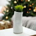 thumbnail image 5 of WGV White Formed Vase - 4" Wide x 9" Height, Good quality, Heavy Weighted Base - 1 Pc, 5 of 7