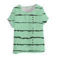 thumbnail image 4 of Women's Short Sleeve Tops Plus Size Womens Tops Long Sleeve Striped Shirt Women Cropped Plus Size Tops for Women Dressy New Arrivals, 4 of 4