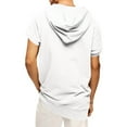 thumbnail image 7 of fatyb Men's Short Sleeve Hoodies with Pocket V Neck Hooded T-Shirts Drawstring Casual Summer Pullover, 7 of 7