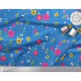thumbnail image 2 of Soimoi polyester Crepe Fabric Artistic Flower Printed Craft Fabric by the Yard 52 Inch Wide, 2 of 3