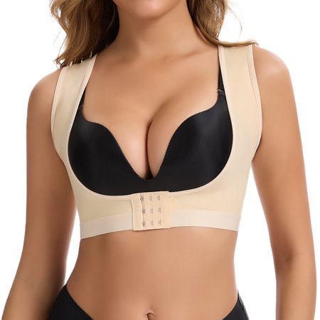 Joyshaper Chest Brace Up for Women Posture Corrector Bra Back Shaper Top Back Straightener Push Up Bras