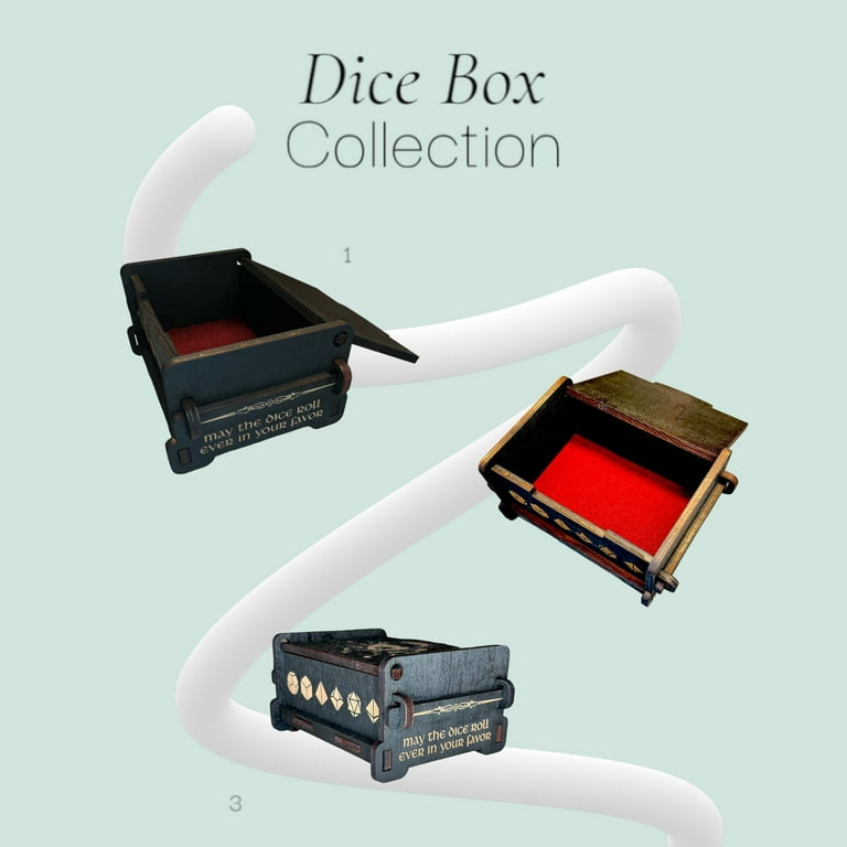 Dice Box - Black - Blood Hunter - 6x4x3 Dice Box - Black - Blood Hunter - 6x4x3