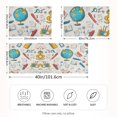 thumbnail image 2 of Yayeee Pillowcase Standard Size Set of 2 Satin Wrinkle Resistant Pillow Case, Colorful School, 2 of 8