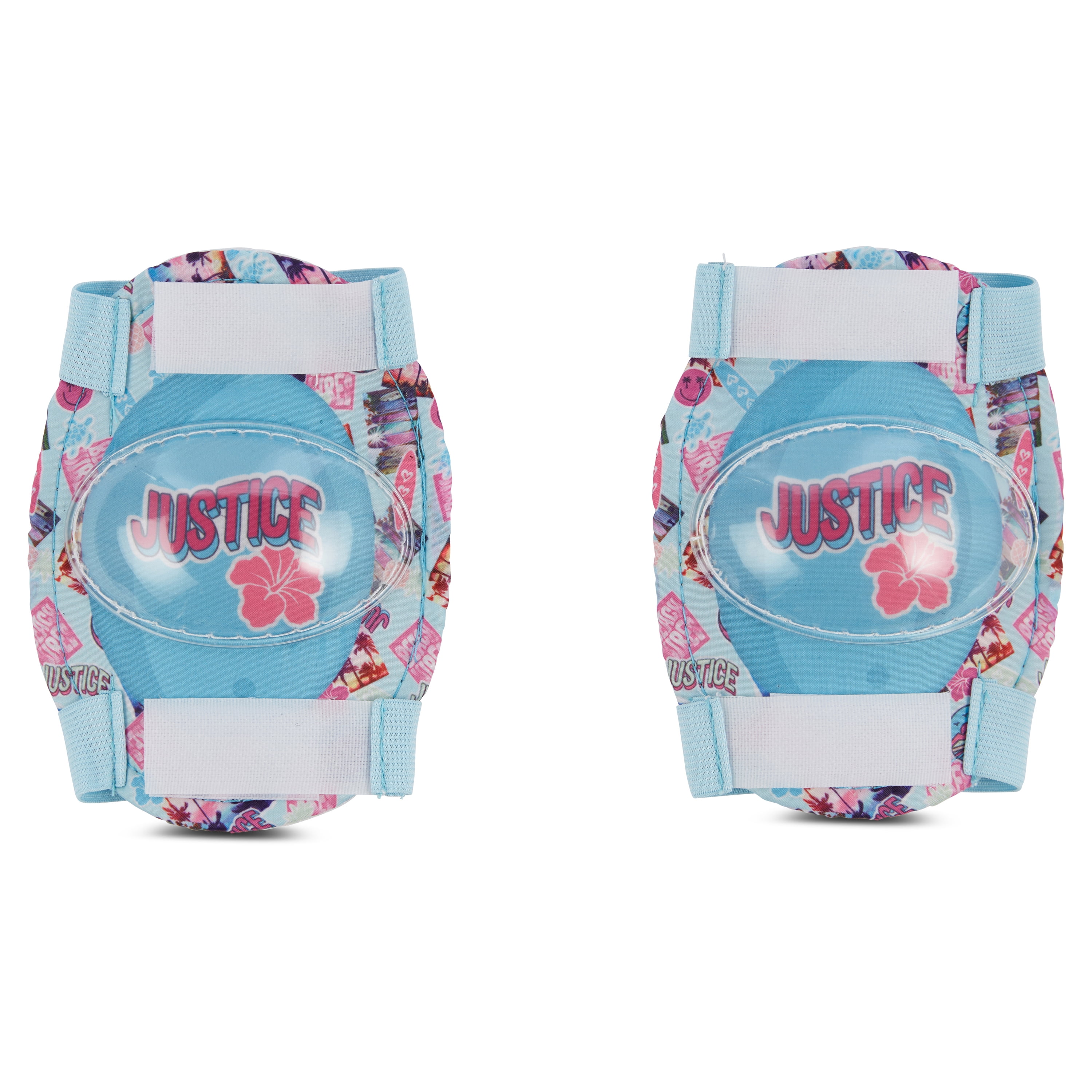 Justice Boardwalk Brights Sticker Protective Gear Set – Elbow, Knee & Wrist Pads