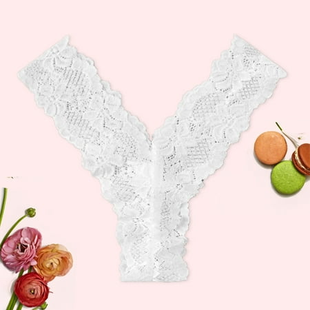 

HUPOM Maternity Underwear Cotton Panties For Girls Thong Sleepwear String Comfort Waist White L