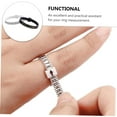 thumbnail image 2 of 10Pcs Ring Ruler Ring Measuring Rings Sizing Tools Jewelry Ring Tape Jewelry Ring Gauge Men Ring Jewelry Sizers Men Suit Plastic Ring Gauge Tape Measure Miss Soft Plastic Man White, 2 of 5