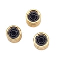 thumbnail image 6 of 3pcs Electric Guitar Bass Dome Control Caps Knobs Screw Button / , en, as described Golden, 6 of 7