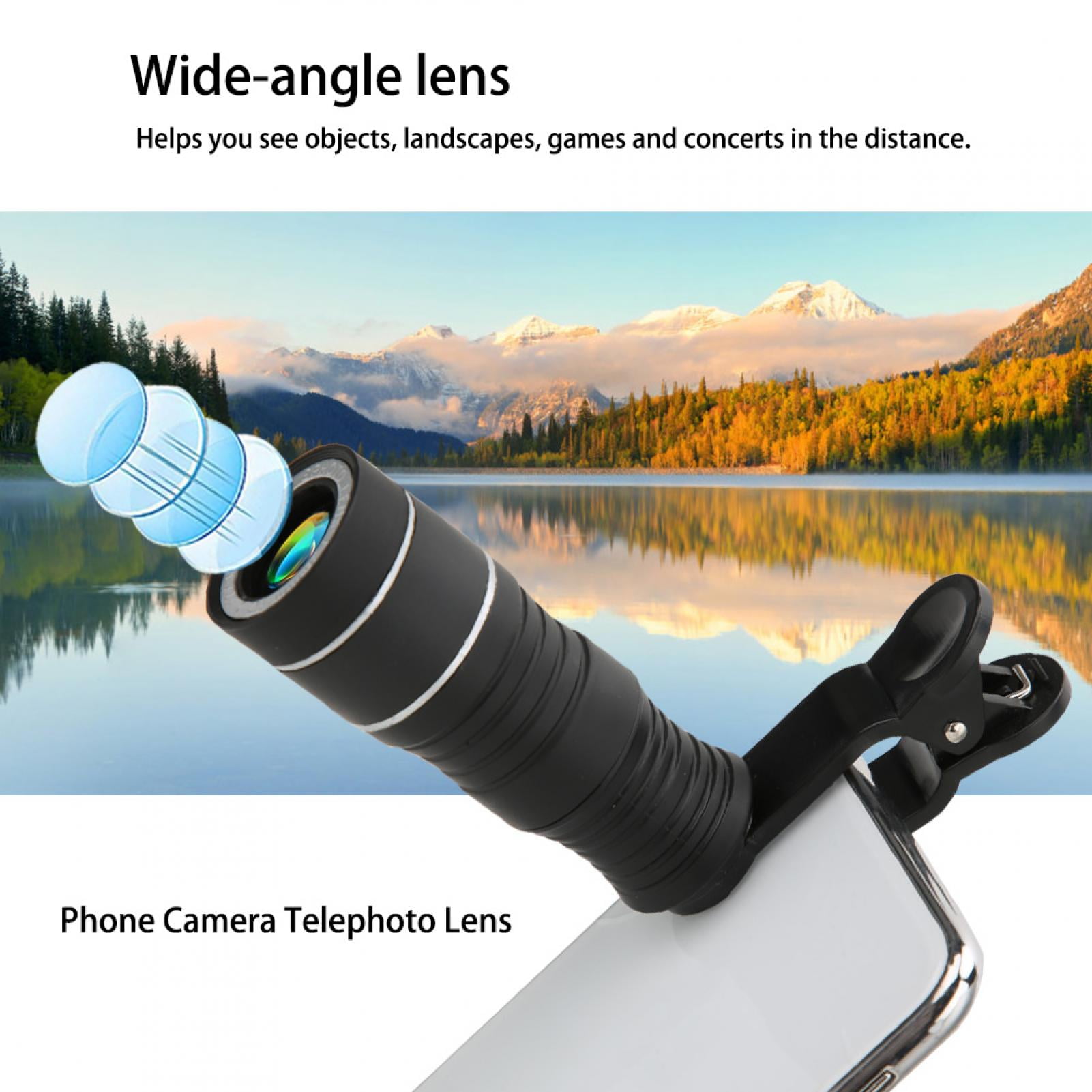 12 Times Monocular Mobile Phone Telescope Civil Concert Highdefinition