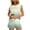 Army Green, variant on VBVC Women's 2 Piece Drawstring Striped Short Sets,Crew Neck Tank Top and Shorts For Women,Ladies Floral Sweatsuits with Pockets,Blue,S-2XL