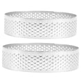 thumbnail image 1 of 2Pcs Round Tarts Rings Stainless Cake Rings Metal Mousse Circle Baking Gadget, 1 of 1