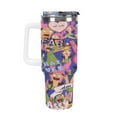 thumbnail image 4 of Bob's Burgers 40 Oz Tumbler with Handle And Straw, Stainless Steel Double Wall Vacuum Insulated Coffee Cup Travel Mug for Gym, Outdoors, Commute, Work, 4 of 8
