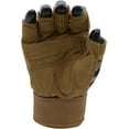 thumbnail image 5 of Weightlifting Gloves with Integrated Wrist Wrap Support Half Finger Body Building Gym Glove Camo Sand Brown XX-Large, 5 of 6