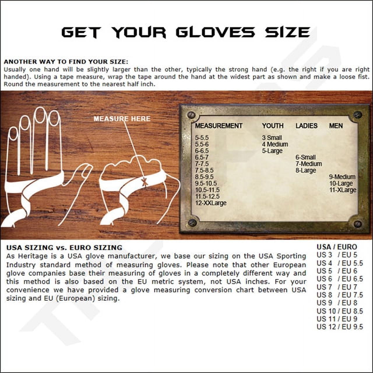 Heritage Gloves Pro-Fit Show Glove - Black - Size 6