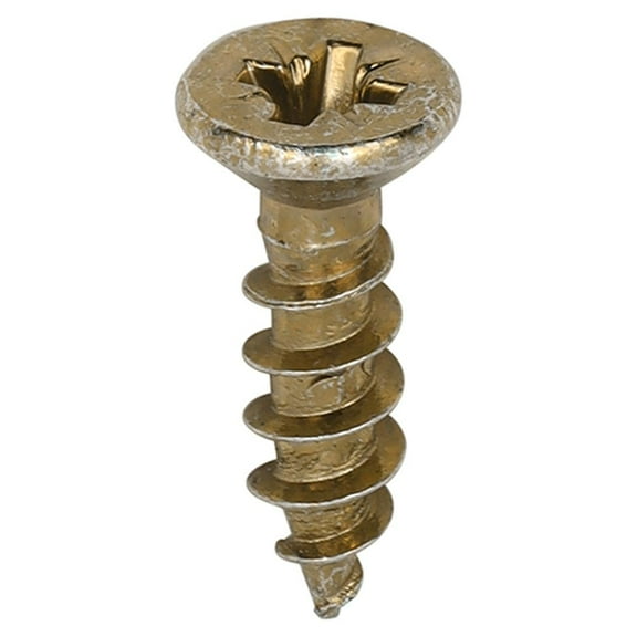 Timco - Classic Multi-Purpose Hinge Screws - PZ - Countersunk - Yellow (Size 3.0 x 12 - 200 Pieces)