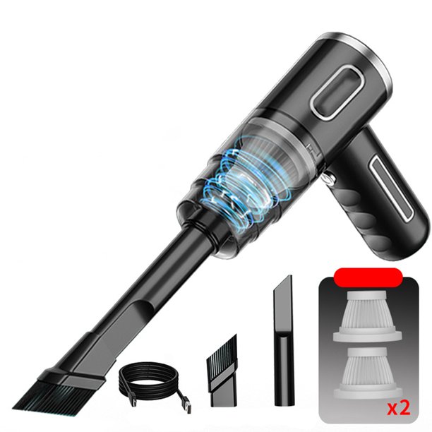 SOONHUA Portable Car Vacuum Cleaner, High Power Cordless Handheld