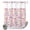 Pink Yellow, variant on No Hook Shower Curtain, Colorful Polka Dot Shower Curtains for Bathroom with See Through Top Window, Watercolor Rainbow Polka Dots Waterproof & Washable Bath Curtain Small Stall 36"x78"