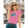 thumbnail image 2 of Image Conscious Elephant With Penguins T-Shirt Womens -Jay Fleck Designs, Female Regular Fit, 2 of 4