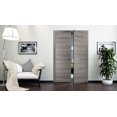 thumbnail image 3 of Solid French Double Doors | Planum 0010 Ginger Ash | Wood Solid Panel Frame Trims | Closet Bedroom-56" x 80" (2* 28x80), 3 of 6