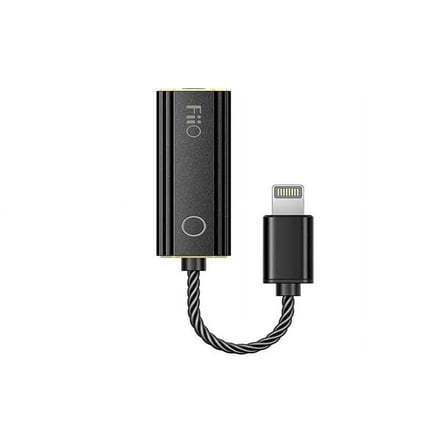 FiiO JadeAudio KA1 Headphone Amps Tiny Amplifier USB DAC High Resolution Lossless for Smartphone/PC/Laptop/Players(Lightning, Black)