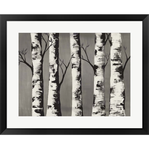 Great Art Now Birch Backwoods by Doris Charest, Framed Wall Art, 28W x 22.75H