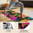 thumbnail image 4 of Pioneer Flower Floral Print Pattern Hot Yoga Mat Towel Non Slip for Hot Yoga - Quick-Drying Yoga Mat Cover with 4 Corner Pockets with Travel Bag - Hot Yoga Towel Non Slip 74"x26", 4 of 6