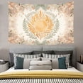 thumbnail image 5 of Bohemian Tapestry Wall Hanging,Boho Sun Neutral Botanical Tapestries for Living Room Bedroom Decor,Boho Wall Art, Photography Background,80"x60", Earthy Tones, 5 of 6
