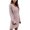 Pink, variant on FRSASU Dresses for Women Clearance Ladies V-Neck Drop Shoulder Long Sleeve Waist Waist Knitted Sweater Dress