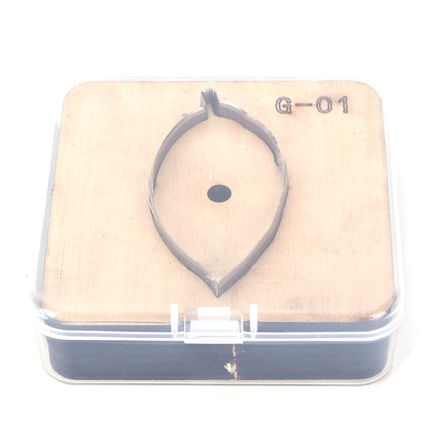 Molde para cortar cuero, plantilla para cuchillo de perforación de cuero, herramienta hecha a mano para bricolaje (G-01)