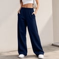 thumbnail image 6 of Women's Wide Leg Sweatpants High Waisted Baggy Lounge Pants with Pockets Soft Oversized Joggers, 3XL, 6 of 6