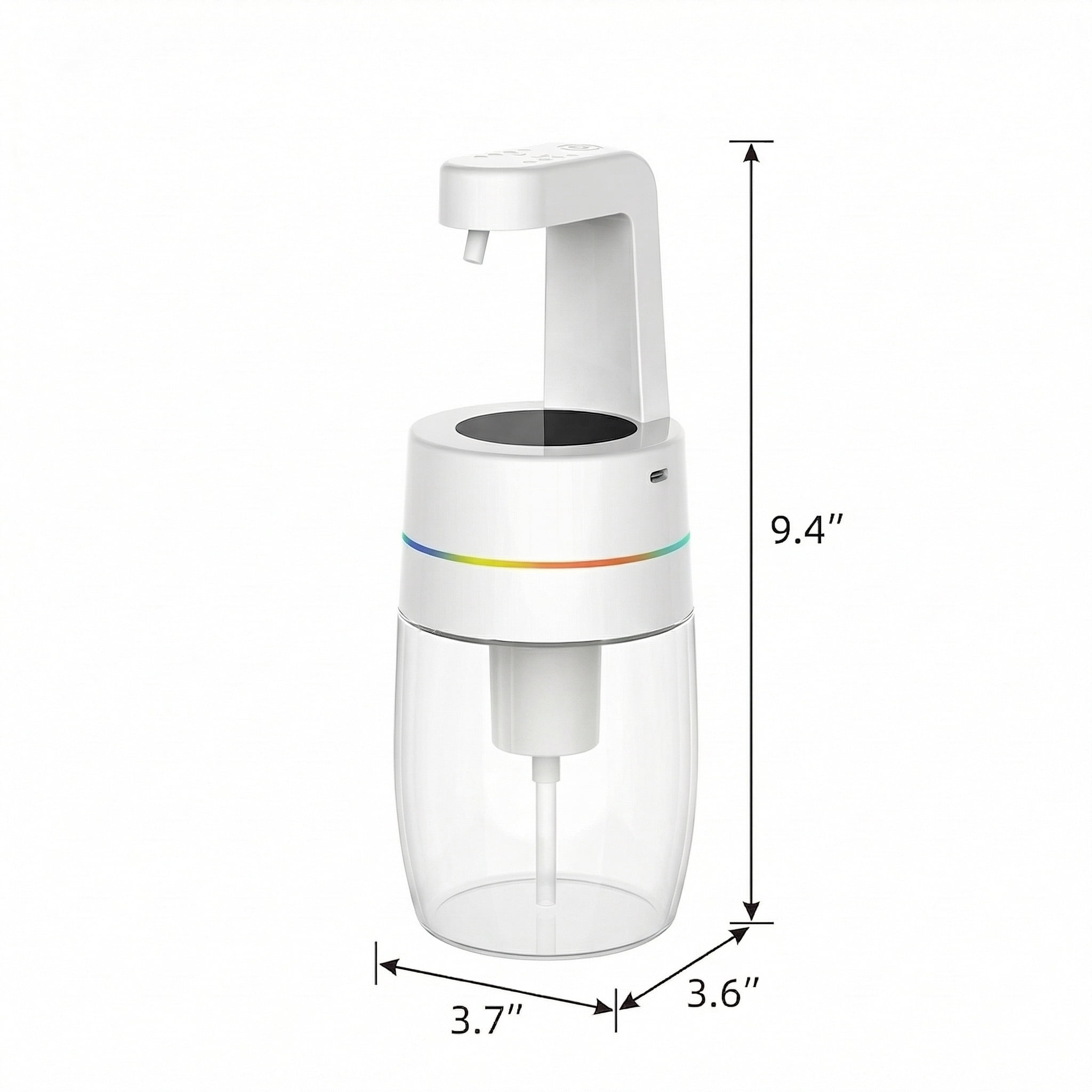 Smart Automatic Electric Sensor Foaming Soap Dispenser - 550ML Capacity, 4 Adjustable Flow Modes, IPX7 Waterproof, Wall/Tabletop Mounted