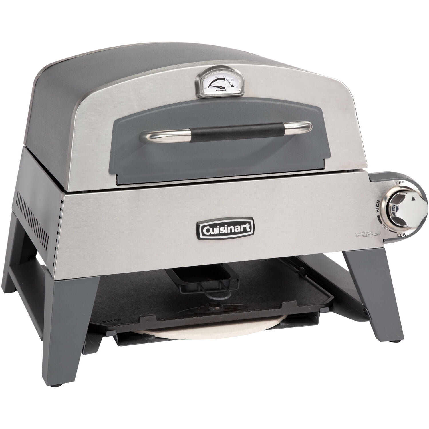 Cuisinart CGG-403 3-in-1 Grill, Griddle and Pizza Oven, Stainless Steel