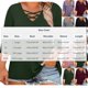 thumbnail image 2 of HongQid Womens Plus Size 3/4 Sleeve Tops Casual V Neck Tee Shirts Basic Loose Fit Tunic Blouse, 2 of 8