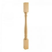 Hardware Resources P1-3 Sold Wood Turned Furniture Post / Leg - Natural Cherry