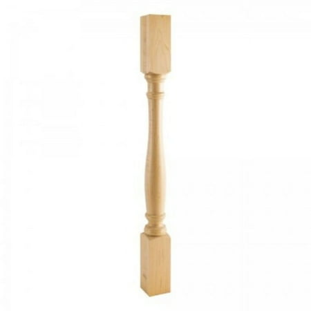 Hardware Resources P1-3 Sold Wood Turned Furniture Post / Leg - Natural Cherry