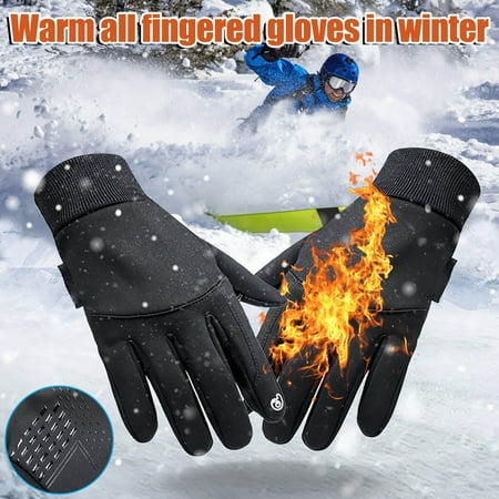 

Outdoor Warmth In Winter Split-Finger Non-Slip Cycling Full-Finger Gloves Sports Safety Protection Outdoor Accessories