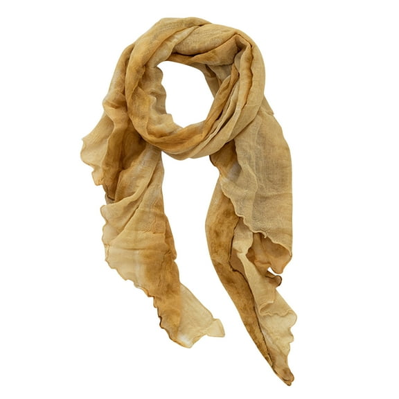 Fnooota Women's Cotton Linen Scarves, Vacation Fashion Lightweight Soft Spring Fall Scarf Yellow Size Free Size