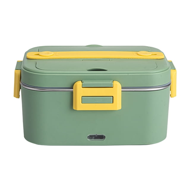 Electric heating lunch box,Stainless Steel Container Heated Removable Stainless Steel Use With Removable 75w Steel Container Spoon With Removable Stainless Dual Use With Car Dual Use Mizuh