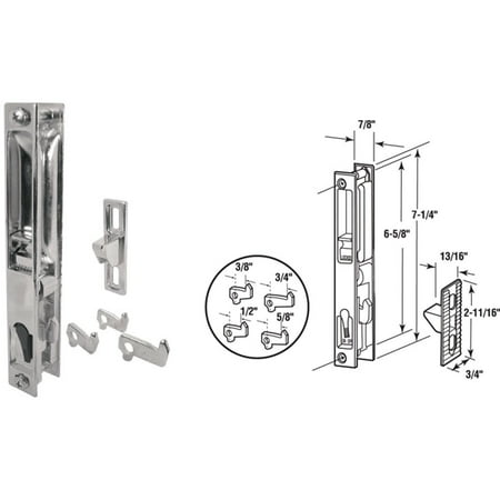 

1PK Prime-Line Flush Mount Sliding Patio Door Handle